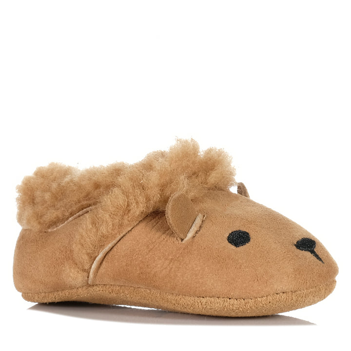 Pretty Brave Cosy Moc Tan Toddler Shoes