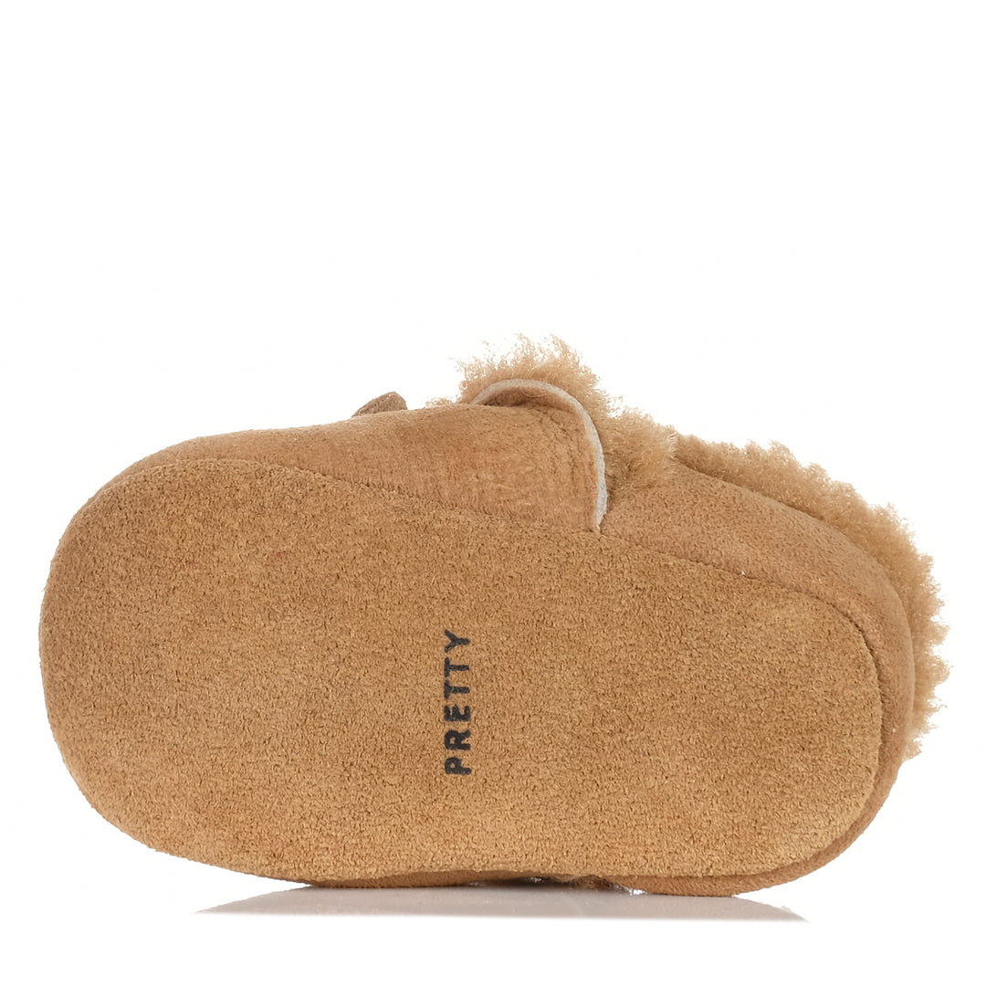 Pretty Brave Cosy Moc Tan Toddler Shoes