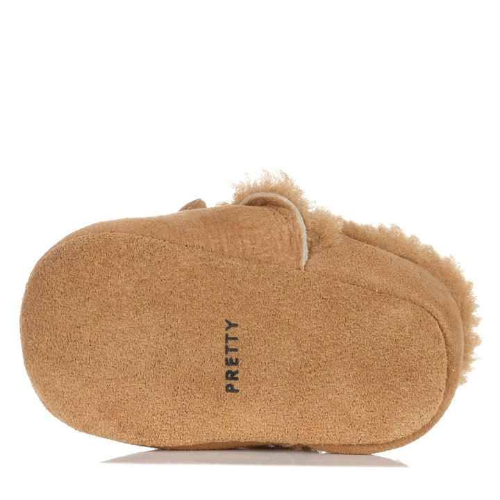 Pretty Brave Cosy Moc Tan Toddler Shoes