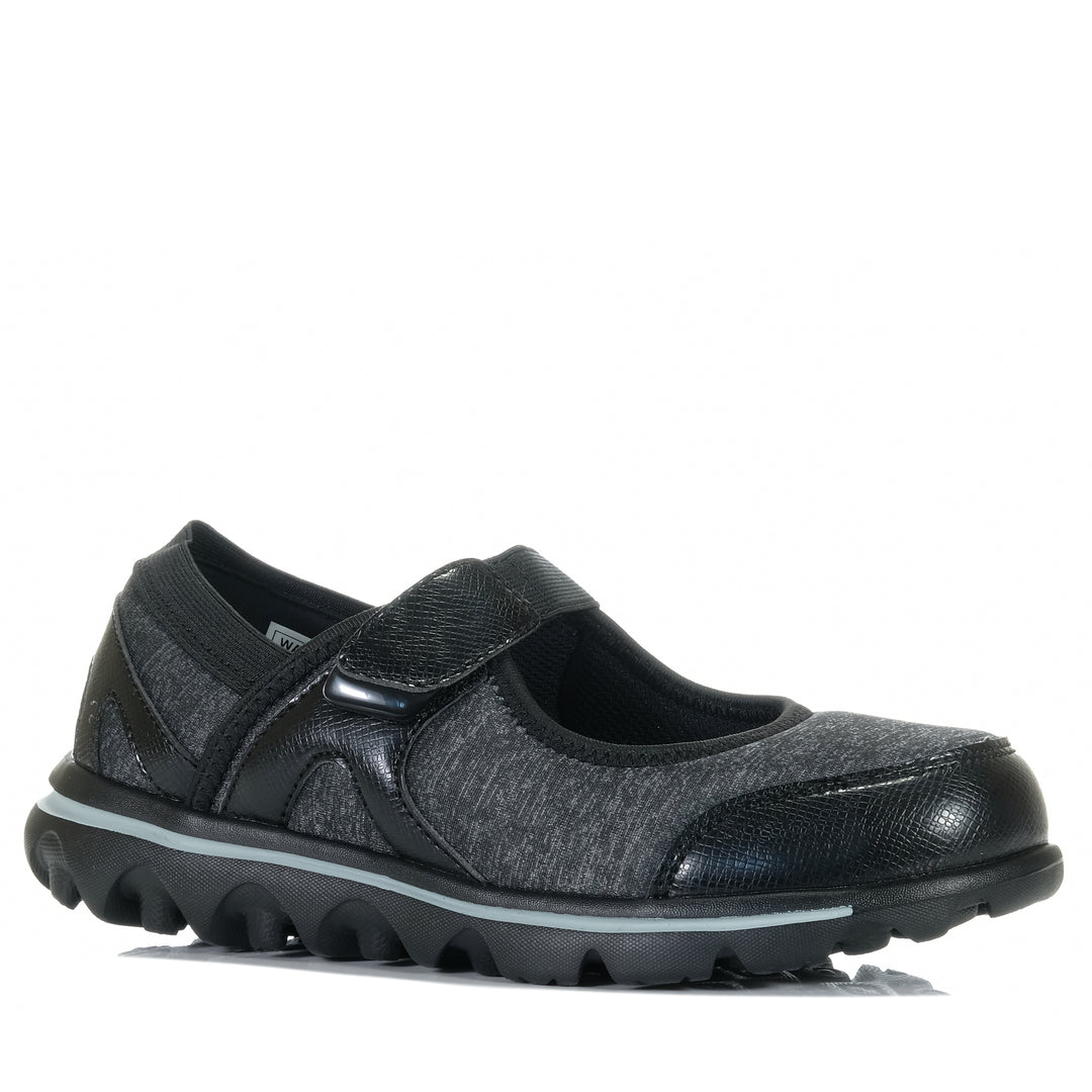 Propet Onalee Grey/Black 2E Width Womens Shoes