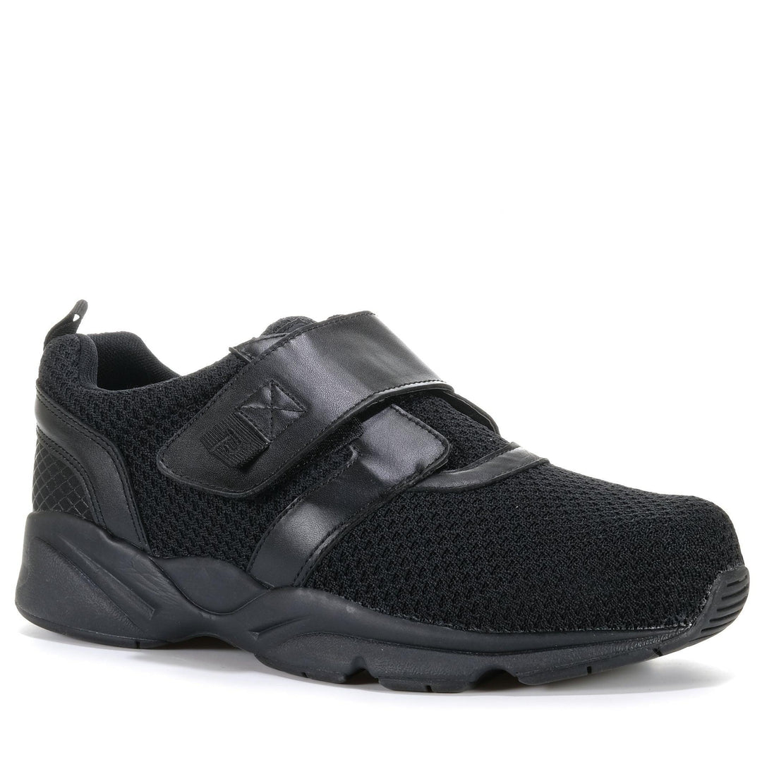 Propet Stability X Strap Black 5E Wide Mens Sports