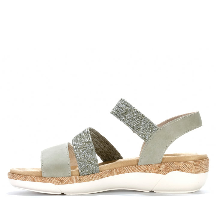 Remonte By Rieker Halo R6861/52 Green Womens Sandals