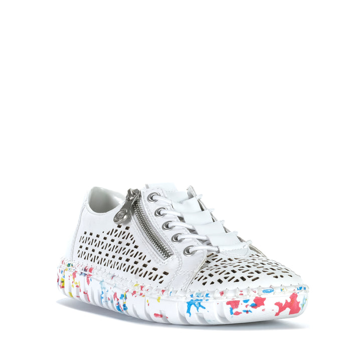 Rieker Dillard M2357/80 Weiss Womens Sneakers