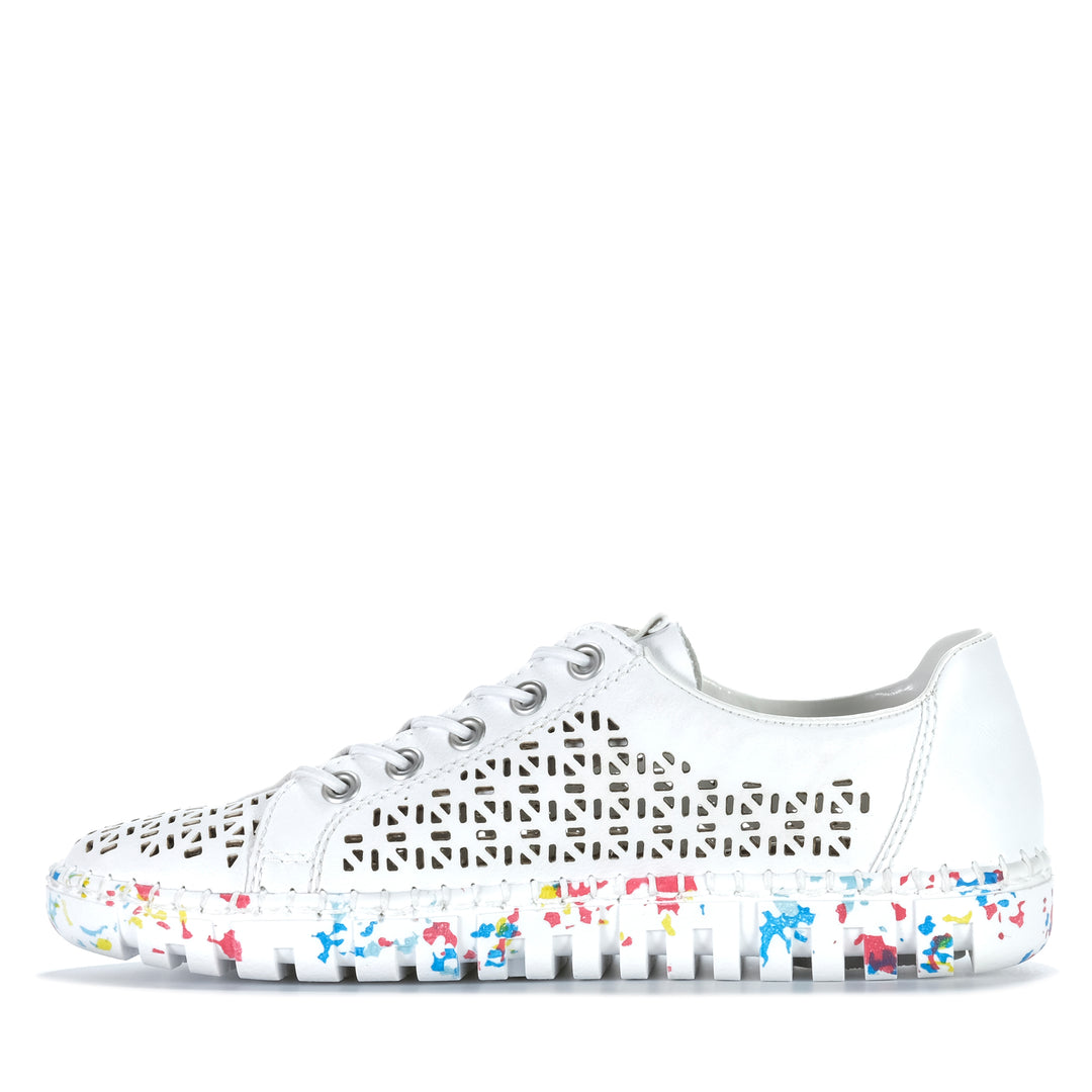 Rieker Dillard M2357/80 Weiss Womens Sneakers
