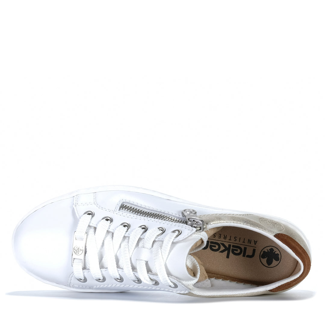 Rieker Dobbs L59A1/81 Weiss Kombi Womens Sneakers