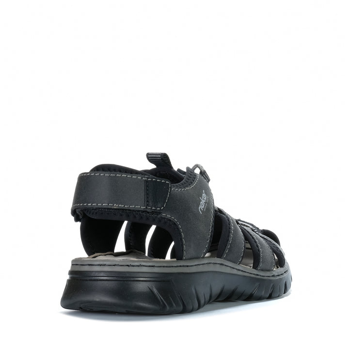 Rieker Nettle 26770/00 Black Mens Sandals