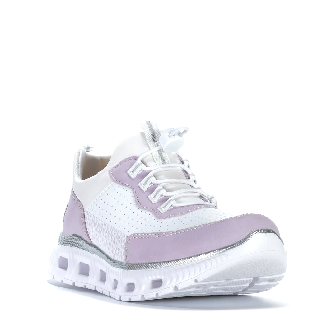 Rieker Ripley M6067/30 Weiss Kombi Womens Sneakers