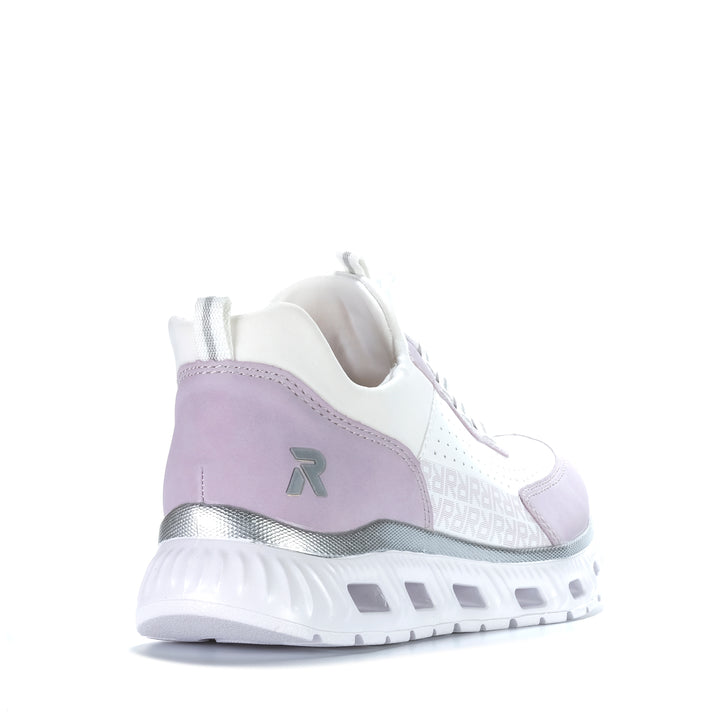 Rieker Ripley M6067/30 Weiss Kombi Womens Sneakers