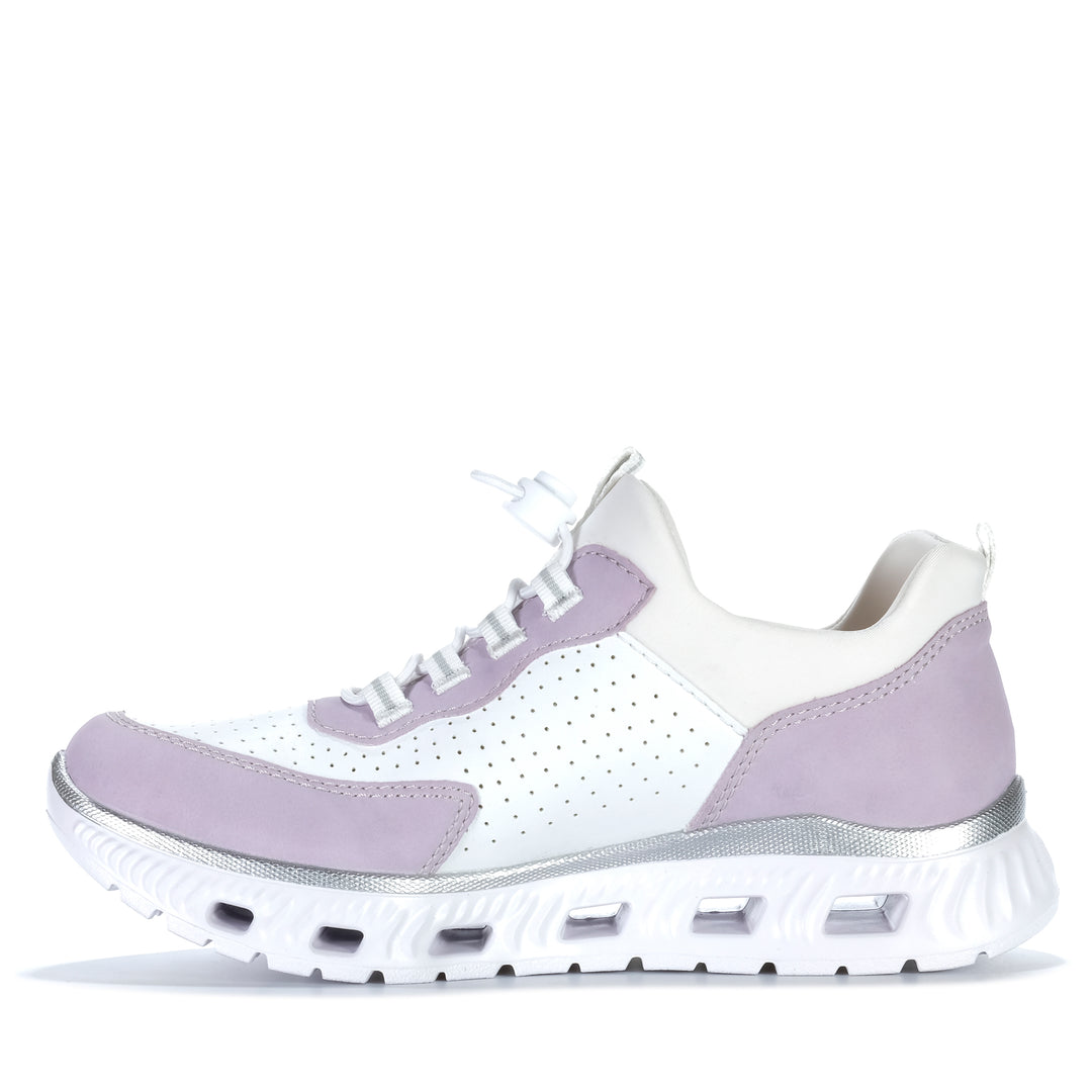 Rieker Ripley M6067/30 Weiss Kombi Womens Sneakers