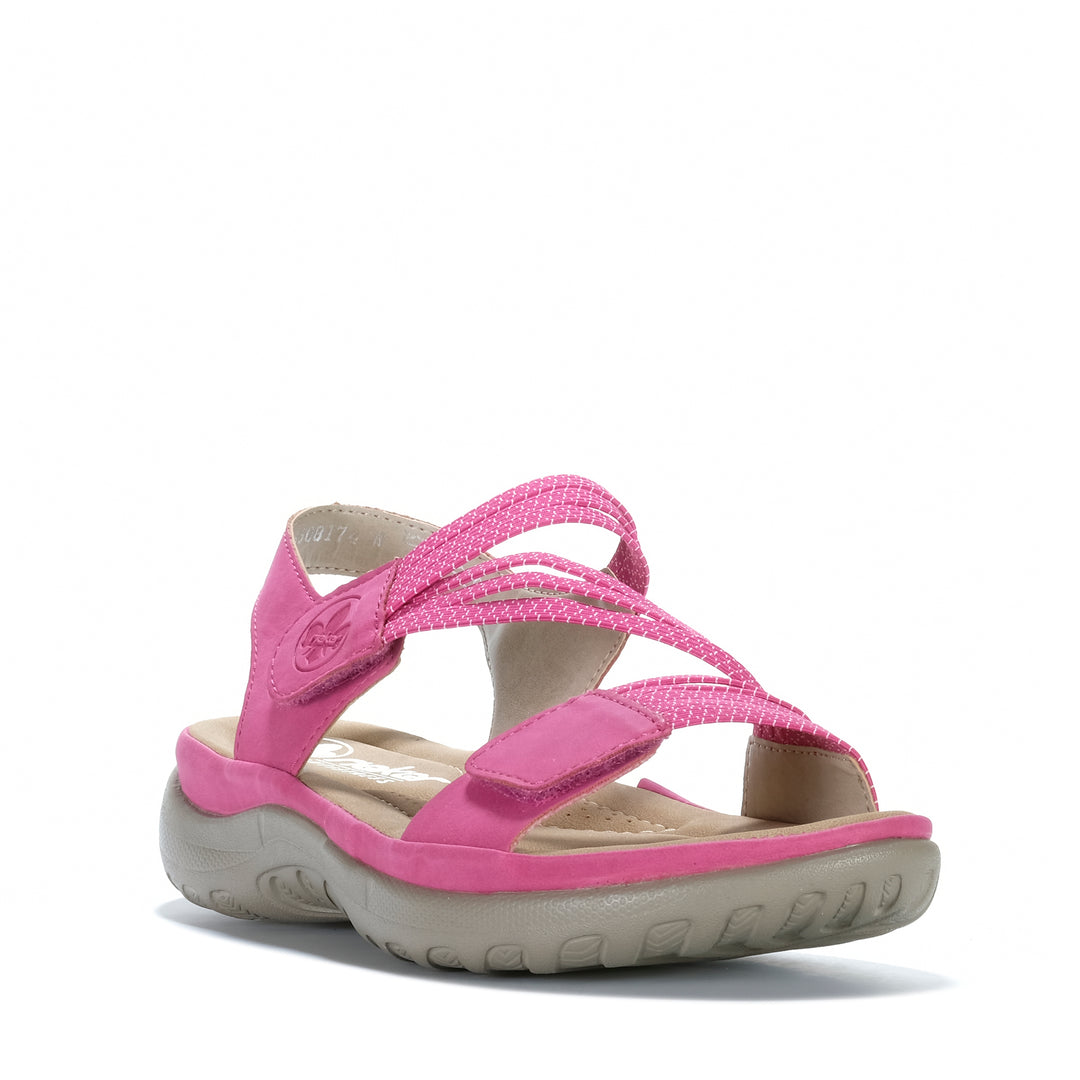 Rieker Vegas 64870/31 Pink Womens Sandals