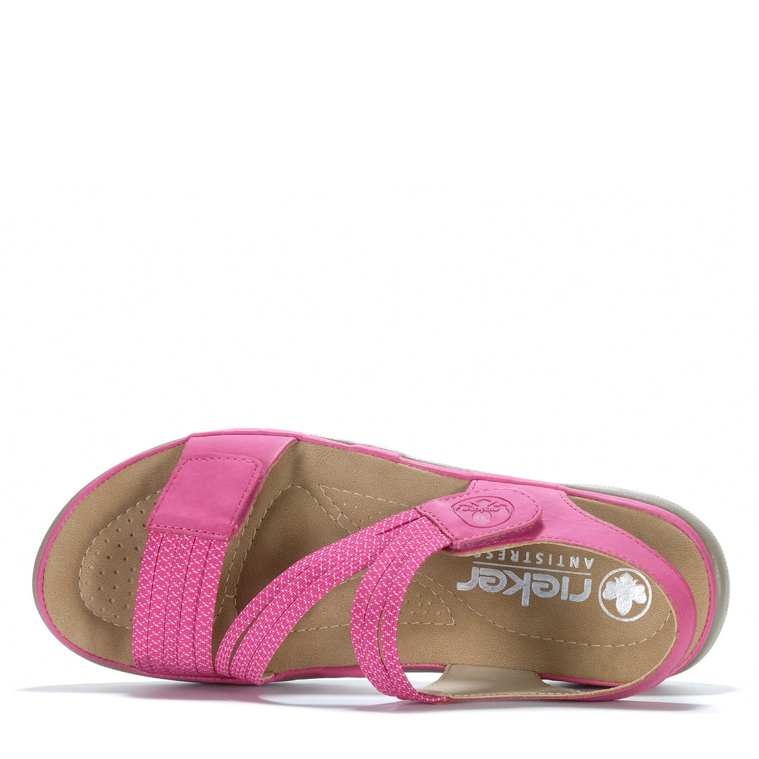 Rieker Vegas 64870/31 Pink Womens Sandals