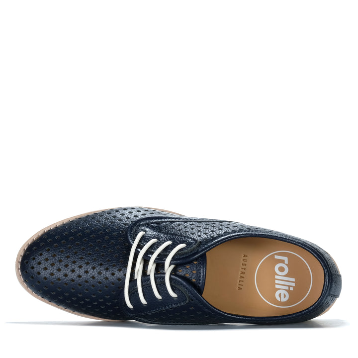 Rollie Derby Punch Navy Tumble Womens Sneakers