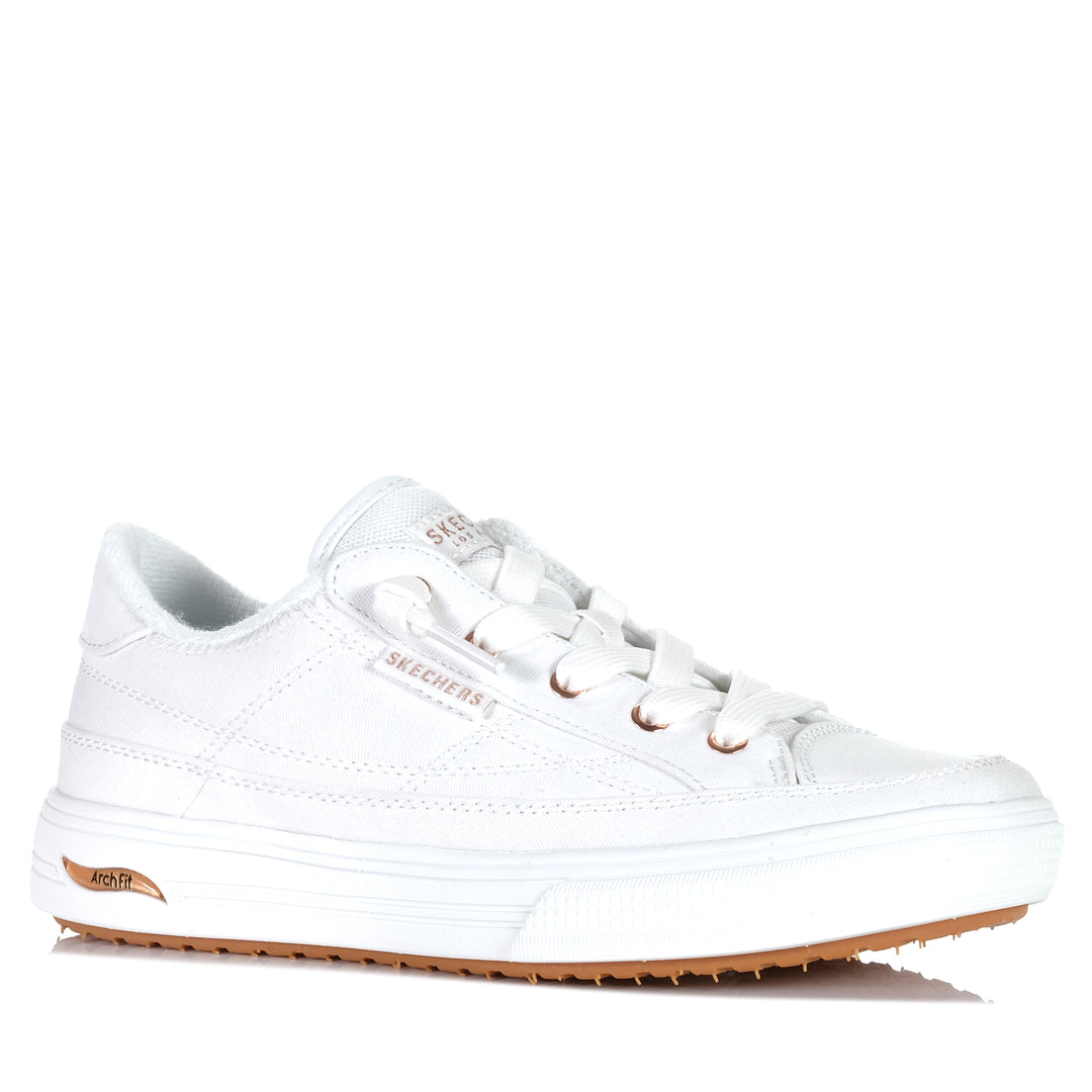 Skechers Arch Fit Arcade - Meet Ya There White 177190 Womens Sneakers