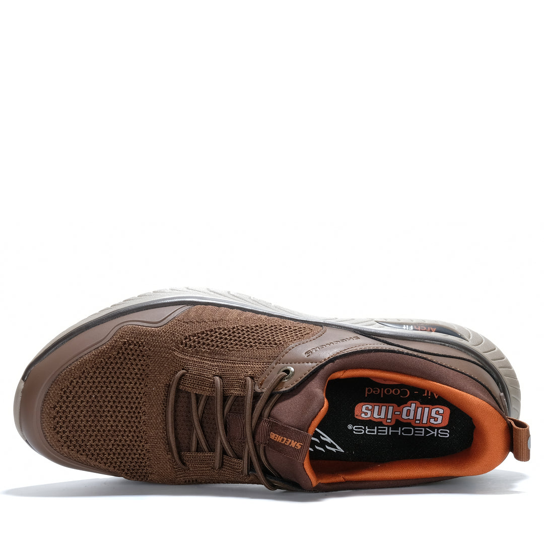 Skechers Arch Fit Crosser - Emeric Brown 205340 Mens Shoes
