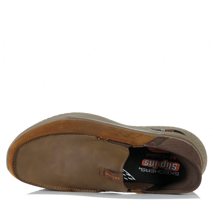 Skechers Arch Fit Crosser - Porto Dark Brown 205342 Mens Shoes