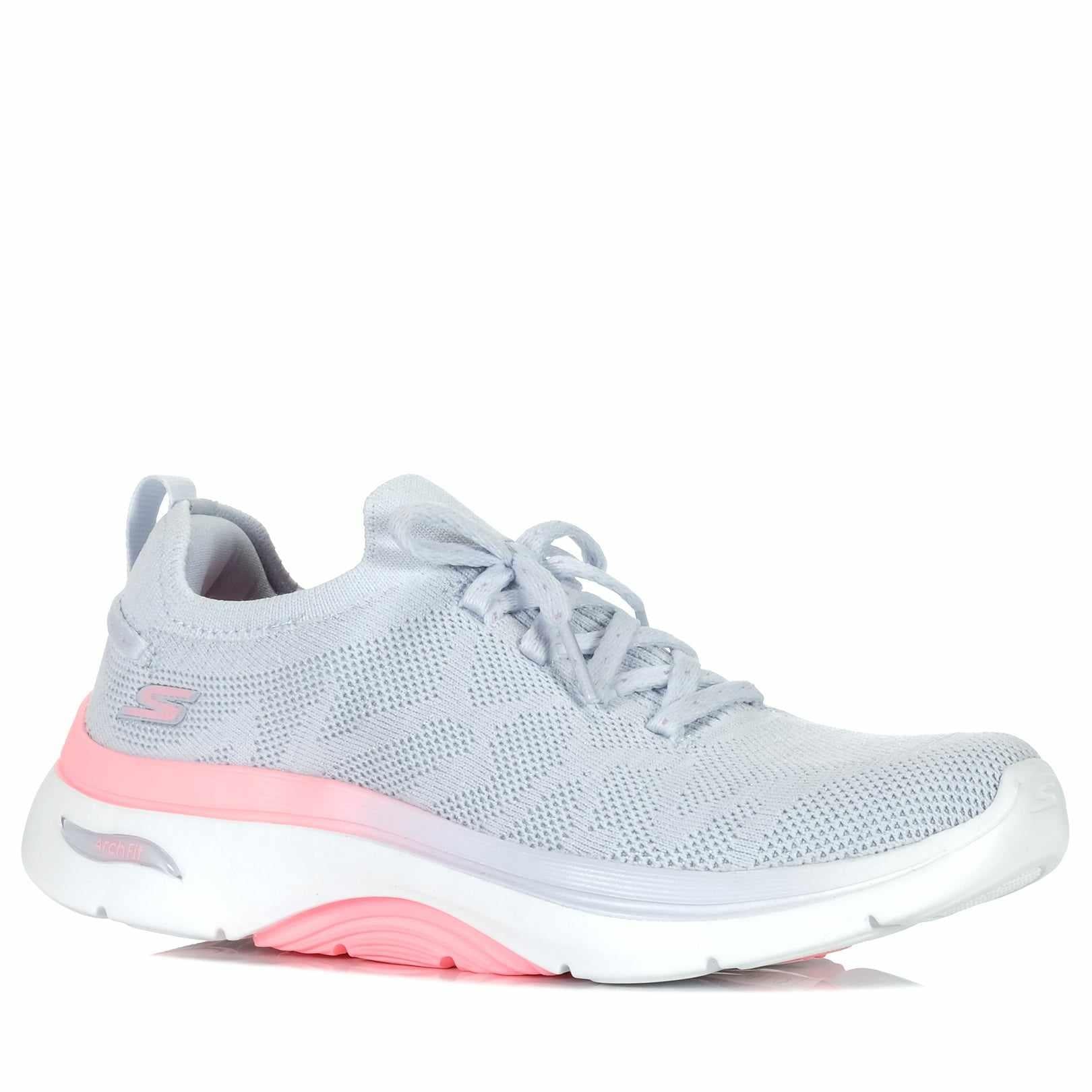 Skechers GOwalk Arch Fit Bel 125320 Grey/Pink Frames - Main Image