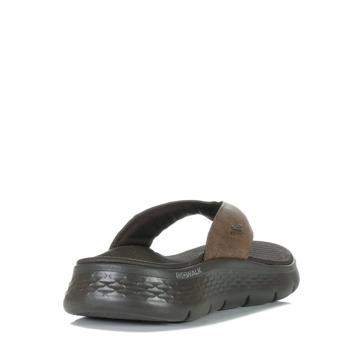 Skechers Go Walk Flex Sandal - Vallejo Brown/Black 229202 Mens Sandals
