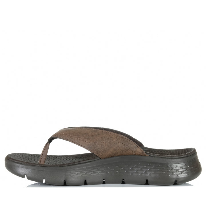 Skechers Go Walk Flex Sandal - Vallejo Brown/Black 229202 Mens Sandals