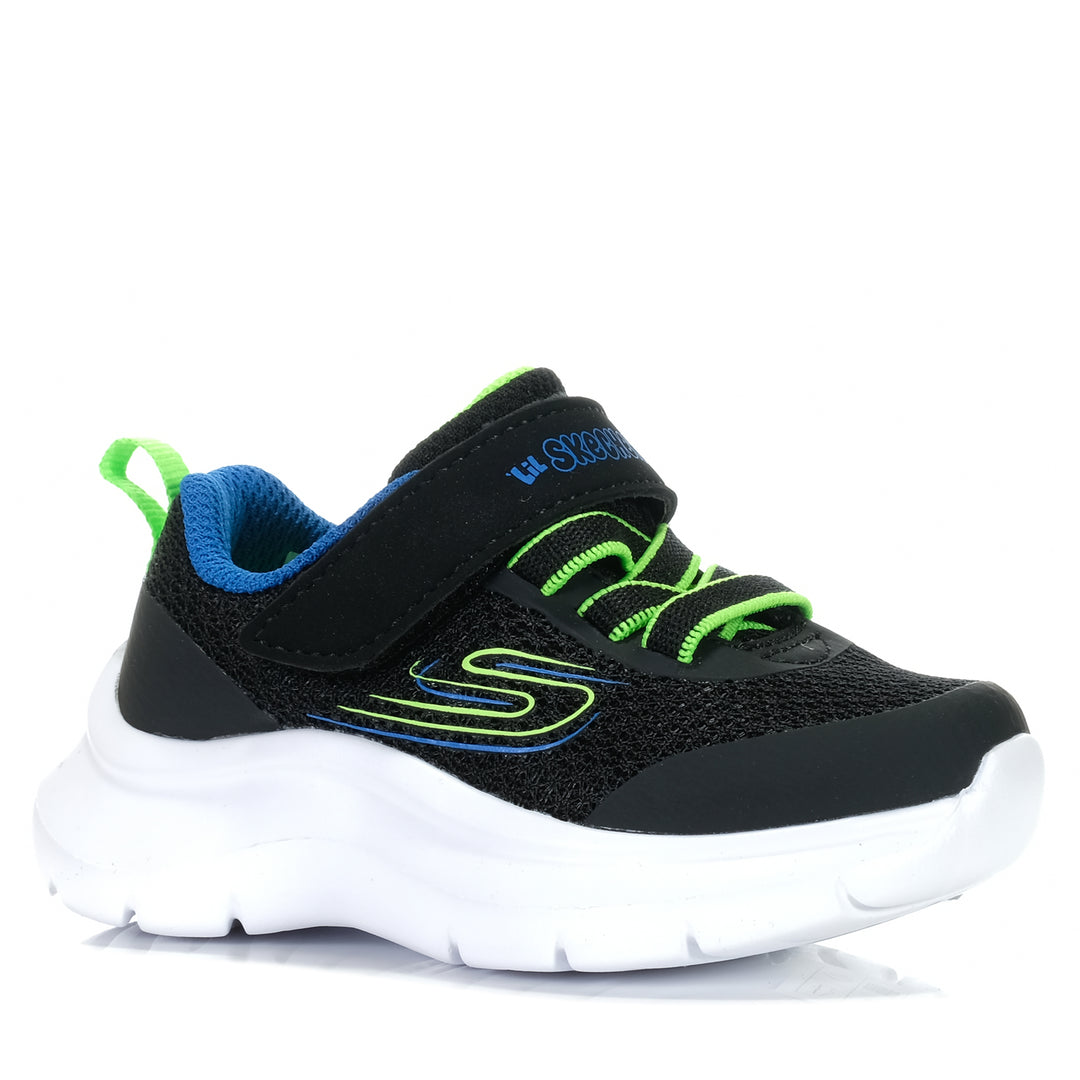 Skechers Infants' Skech Fast - Brisk Buddies 407315N Black Toddler Shoes