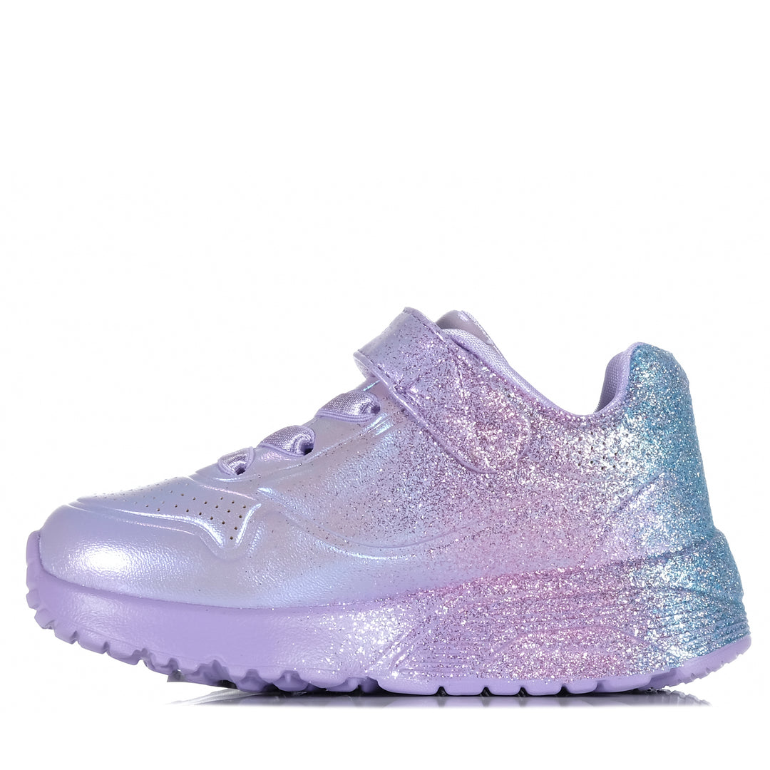 Skechers Infants' Uno Lite - Metallic Sparkle 310394N Lavender Toddler Shoes