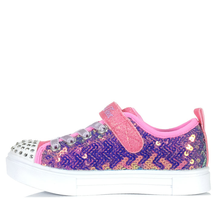 Skechers Kids' Twinkle Sparks - Sequin Party 314812L Pink/Multi Youth Shoes