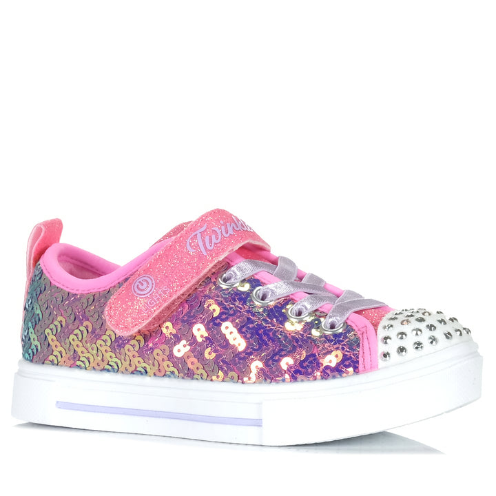 Skechers Kids' Twinkle Sparks - Sequin Party 314812L Pink/Multi Youth Shoes