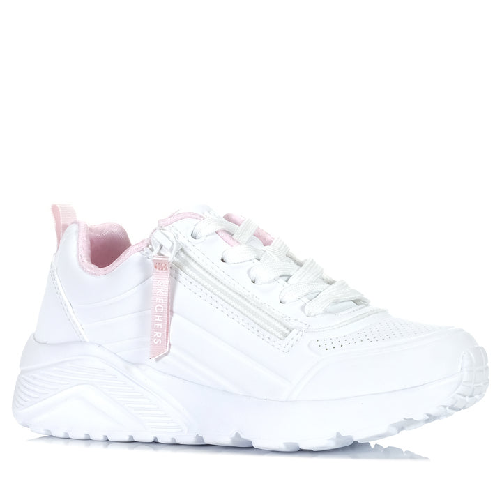 Skechers Kids' Uno Lite - Easy Zip 310387L White Youth Shoes