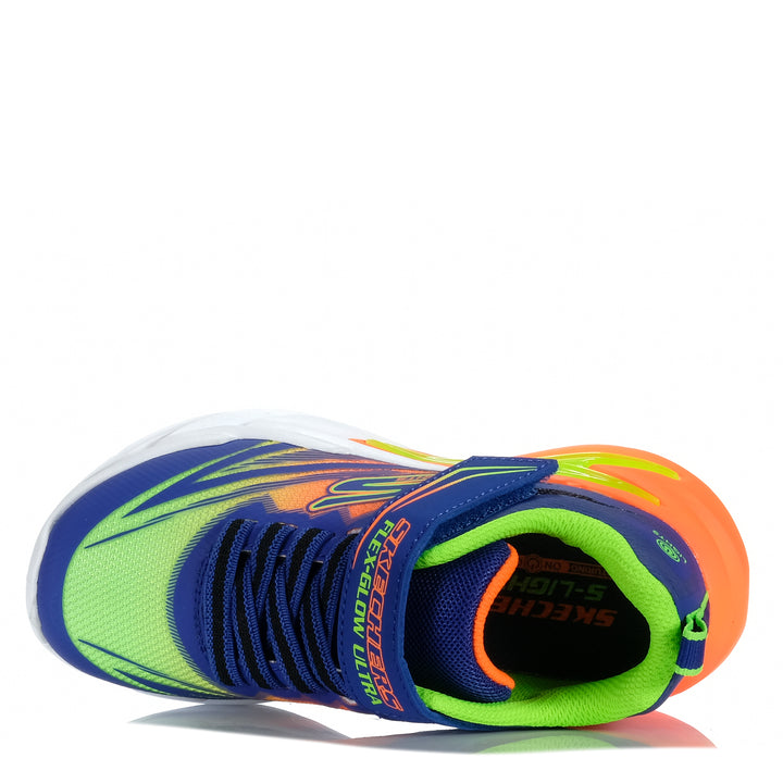 Skechers S Lights: Flex-Glow Ultra 400139L Blue Multi Youth Shoes