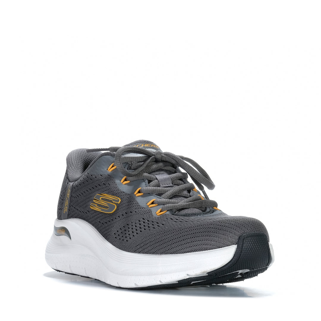 Skechers Slip-Ins: Arch Fit 2.0 - Lestur Charcoal/Yellow Mens Sneakers