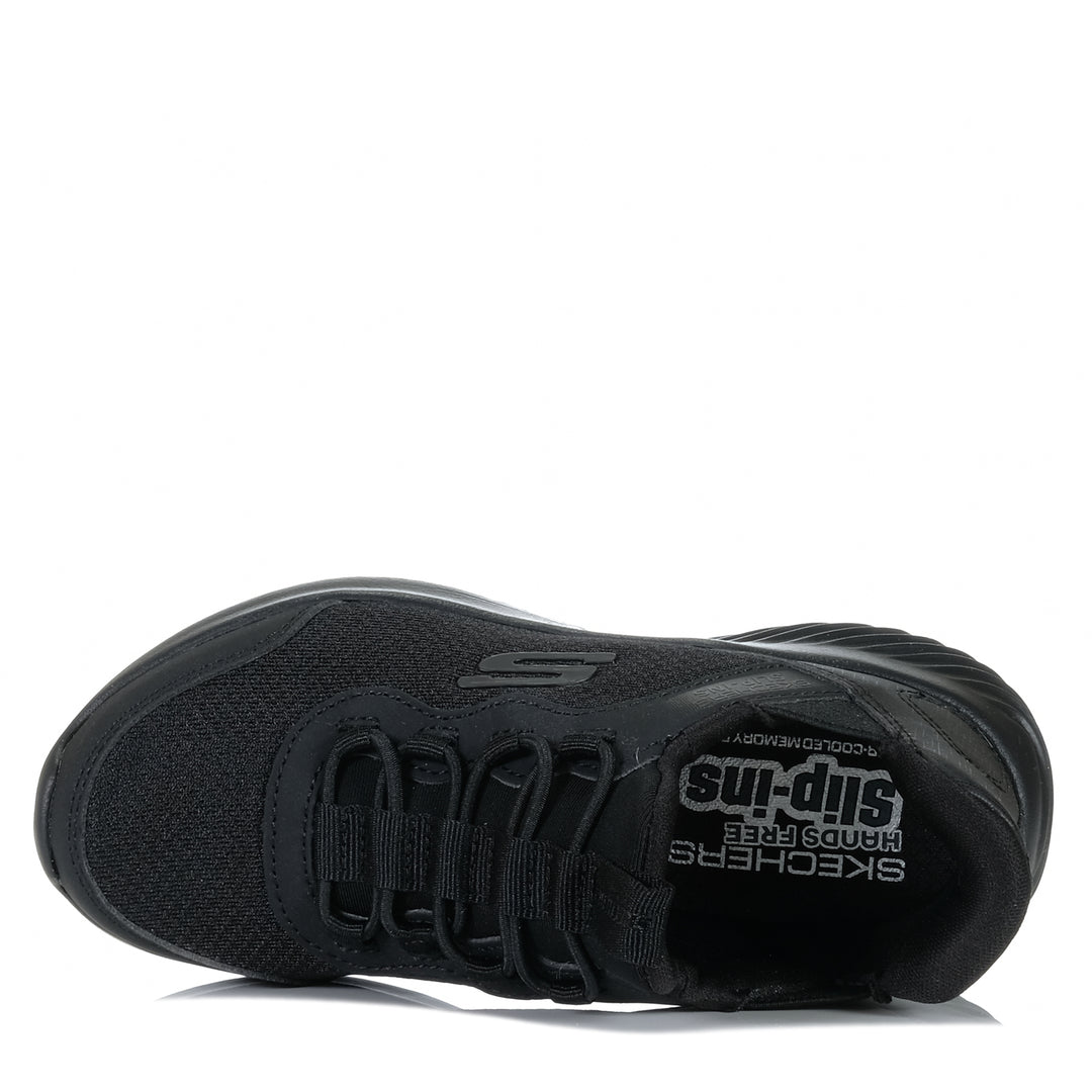 Skechers Slip-Ins: Bounder - Brisk-Burst 403822L Black Youth Shoes