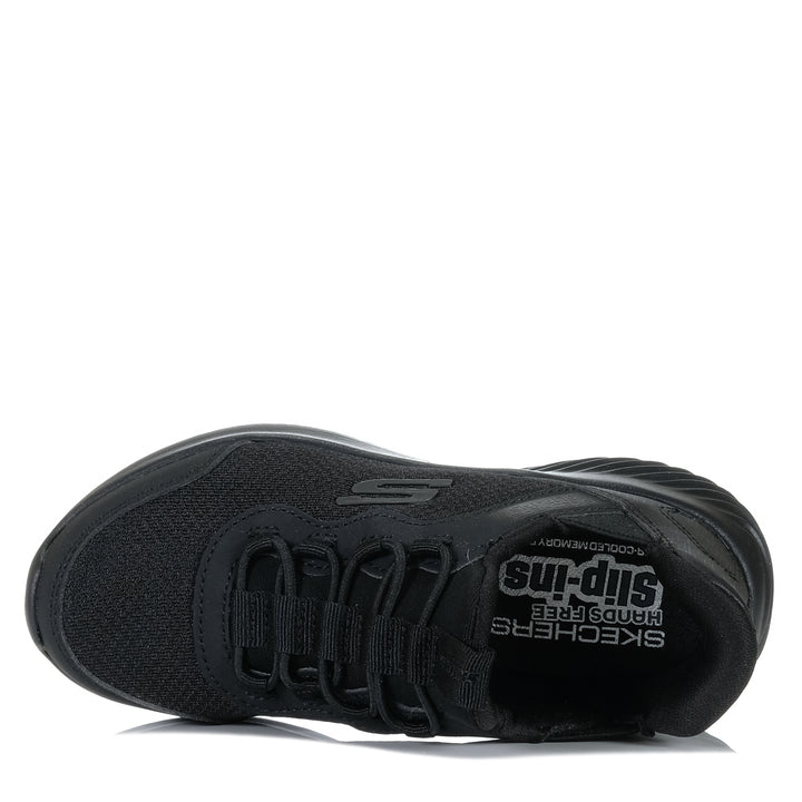 Skechers Slip-Ins: Bounder - Brisk-Burst 403822L Black Youth Shoes