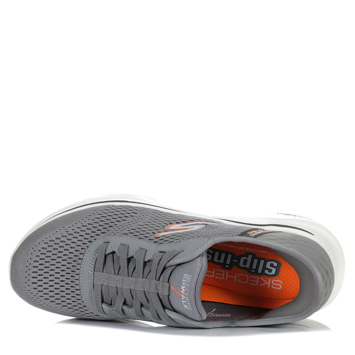 Skechers Slip-Ins: GOwalk 7 - Free Hand 2 216648 Grey/Orange Mens Sports