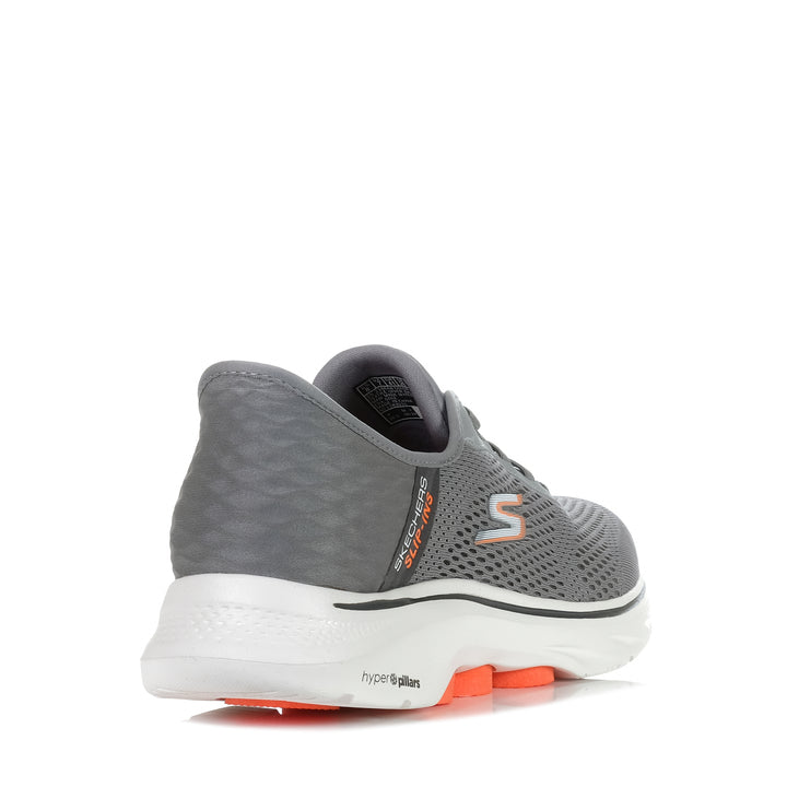 Skechers Slip-Ins: GOwalk 7 - Free Hand 2 216648 Grey/Orange Mens Sports