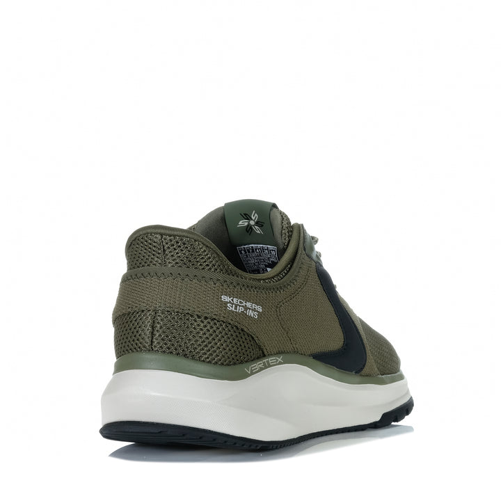 Skechers Slip Ins: Vertex - Vickul Olive 233077 Mens Sneakers