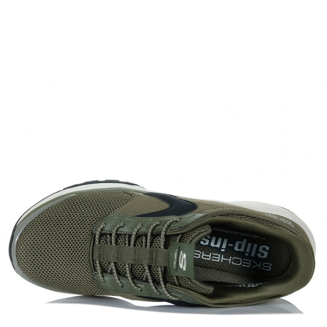 Skechers Slip Ins: Vertex - Vickul Olive 233077 Mens Sneakers