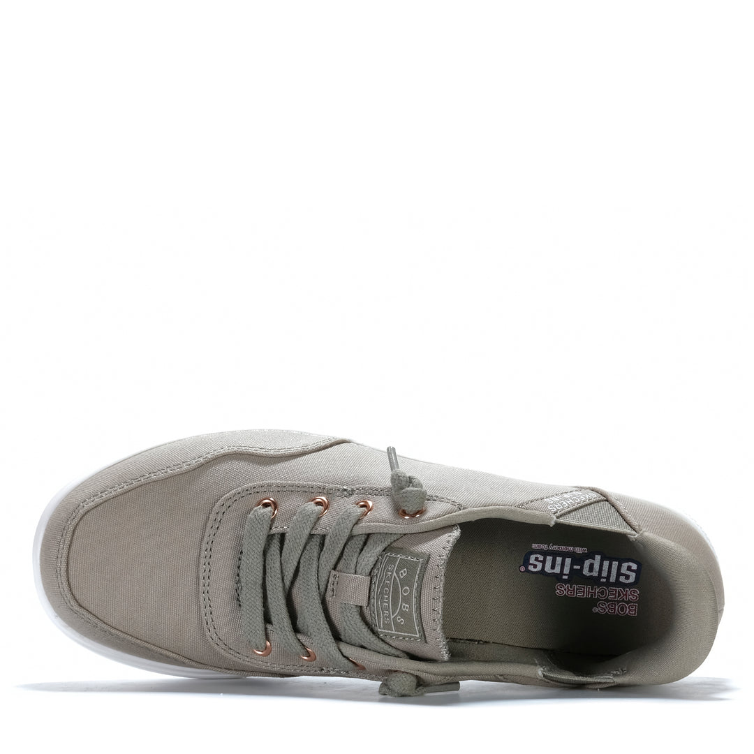 Skechers Slip-ins: BOBS Skip Cute Olive 114815 Womens Sneakers