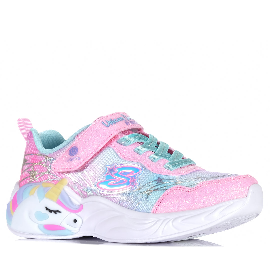 Skechers Unicorn Dreams - Wishful Magic 302299L Pink/Turquoise Youth Shoes