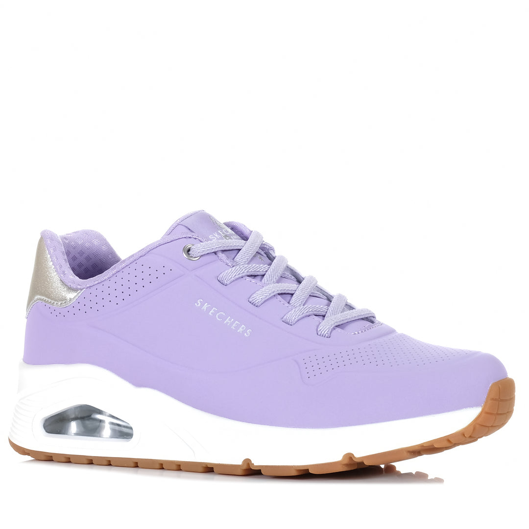 Skechers Uno 2 - Shimmer Away 155196 Lilac, 10 US, 11 US, 6 US, 7 US, 8 US, 9 US, flats, low-tops, purple, shoes, Skechers, sneakers, womens