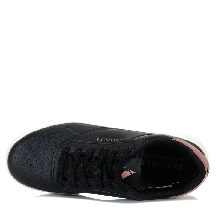 Skechers Uno Court - Fast Break 177705 Black Womens Sneakers