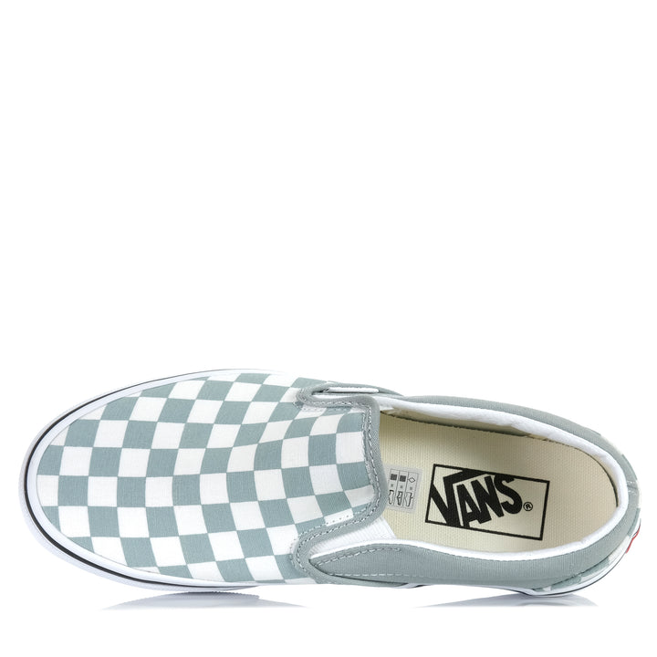 Vans Classic Slip-On Checkerboard Pure Grey Womens Sneakers