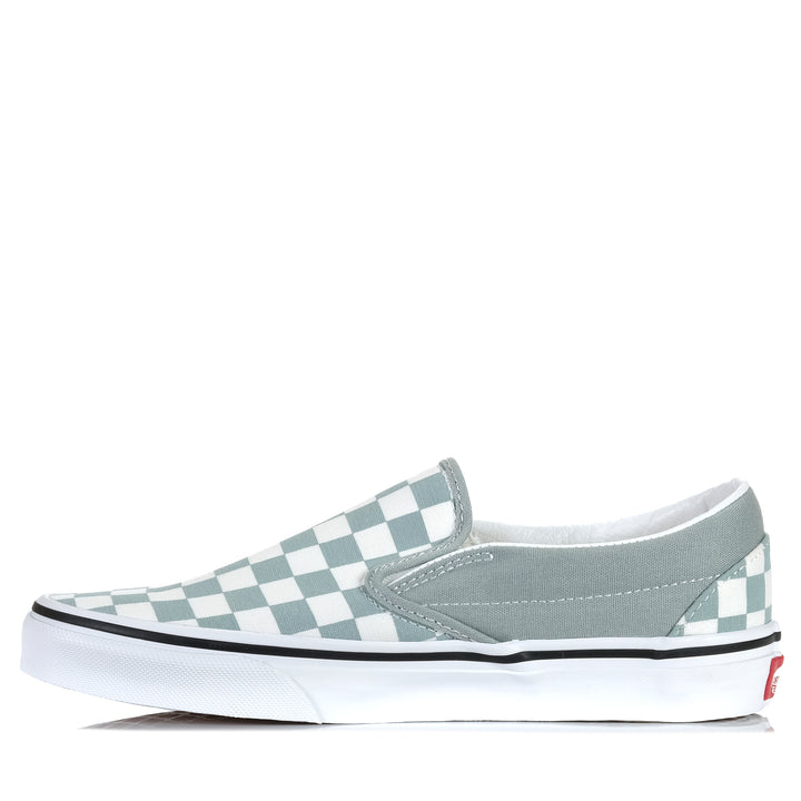 Vans Classic Slip-On Checkerboard Pure Grey Womens Sneakers