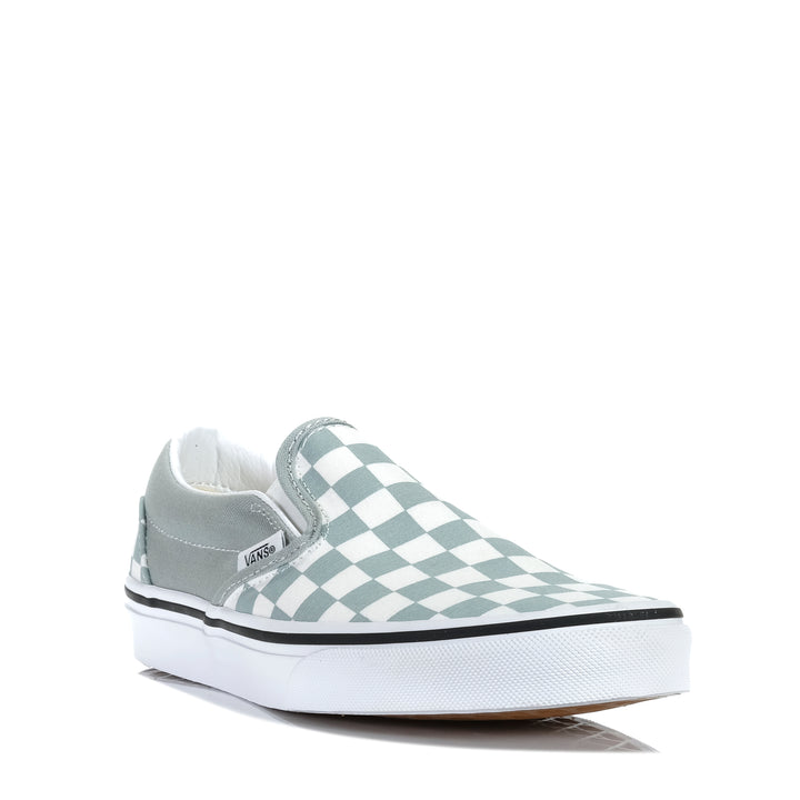 Vans Classic Slip-On Checkerboard Pure Grey Womens Sneakers