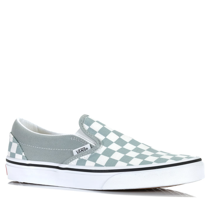 Vans Classic Slip-On Checkerboard Pure Grey Womens Sneakers