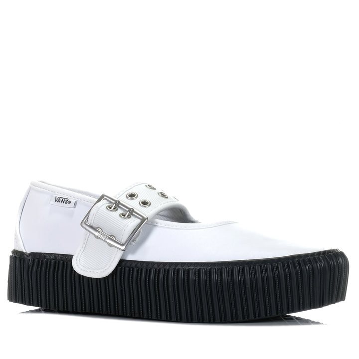 Vans Mary Jane Creeper Grunge White/Black Womens Shoes