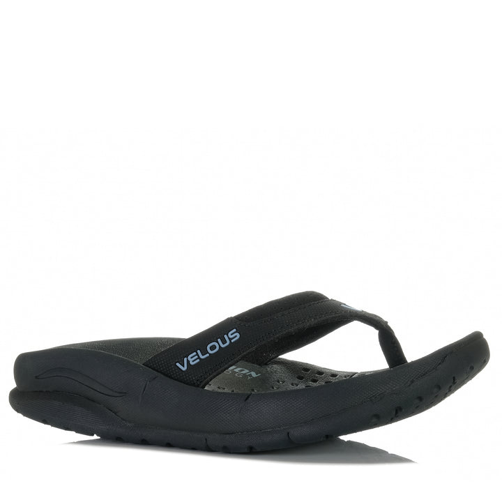 Velous Oceanside Flip Black/Light Blue, blue, flats, jandals, m 4 / w 6 us, m 5 / w 7 us, m 6 / w 8 us, m 7 / w 9 us, m 8 / w 10 us, m 9 / w 11 us, mens, sandals, unisex, velous, womens