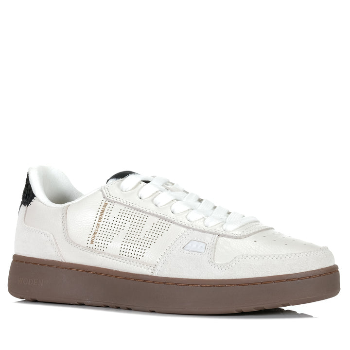 Woden Halfdan Blanc/Black Mens Sneakers