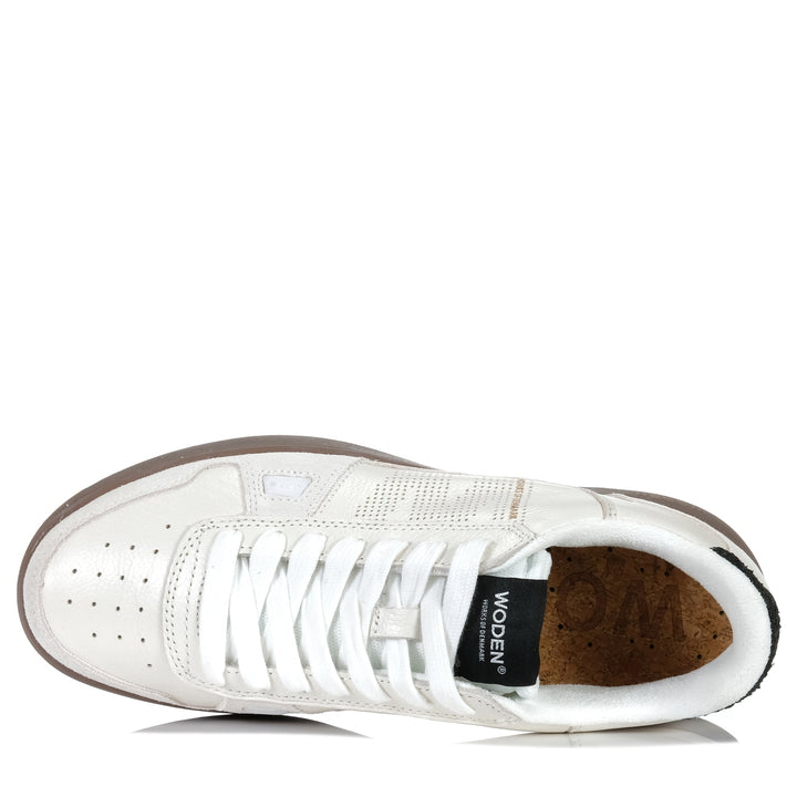 Woden Halfdan Blanc/Black Mens Sneakers
