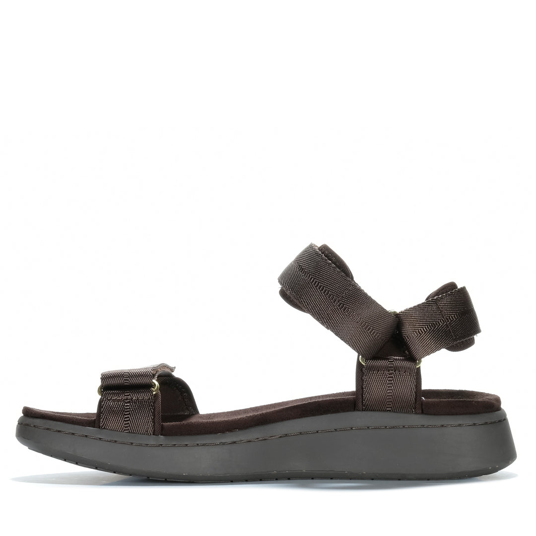 Woden Line Sandal Chocolate Womens Sandals
