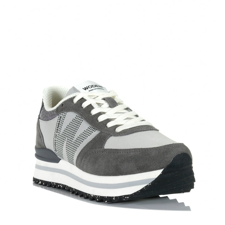 Woden Ronja Plateau Dark Grey Multi Womens Sneakers