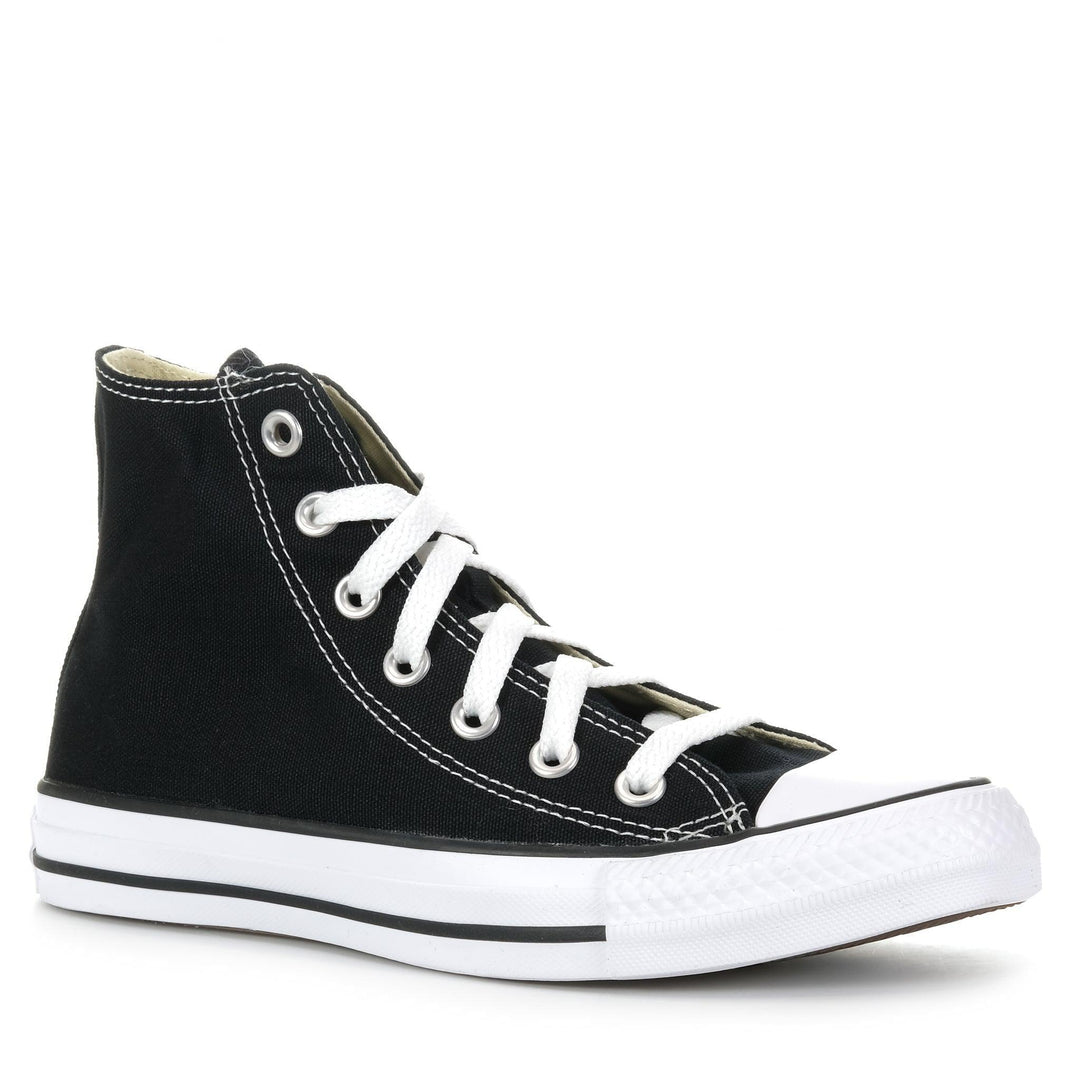 Converse Chuck Taylor All Star Junior High Top Black, 1 US, 11 US, 12 US, 13 US, 2 US, 3 US, bf, black, boots, converse, kids, shoes, youth, youths